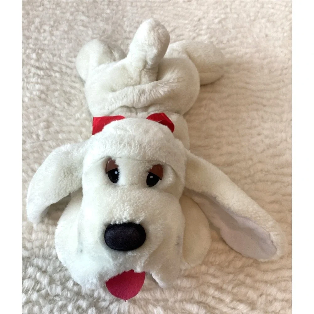 VTG Plush Dog Beagle Bassett Hound Puppy Dog Eyes Stuffed Animal Snuggly Laying